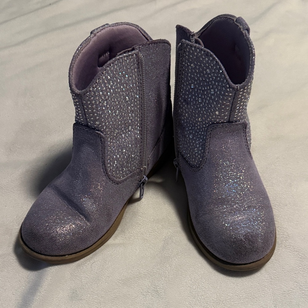 Harper Canyon Glittery Lavender Kids Boots